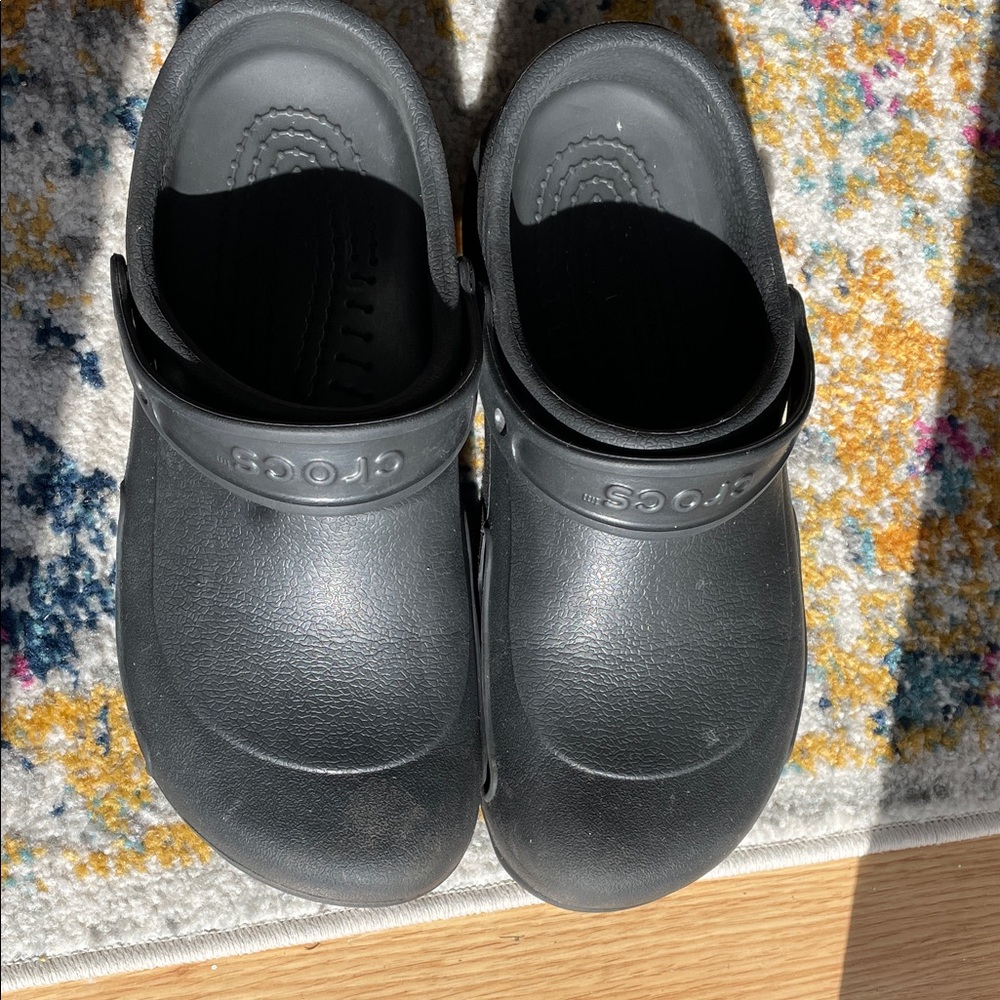 CROCS Charcoal Slippers Men Size 9
Women Size 11 Lightweight